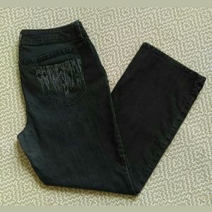 Chico's Sz 2 Short (12 Lrg) Bootcut Denim Jeans
